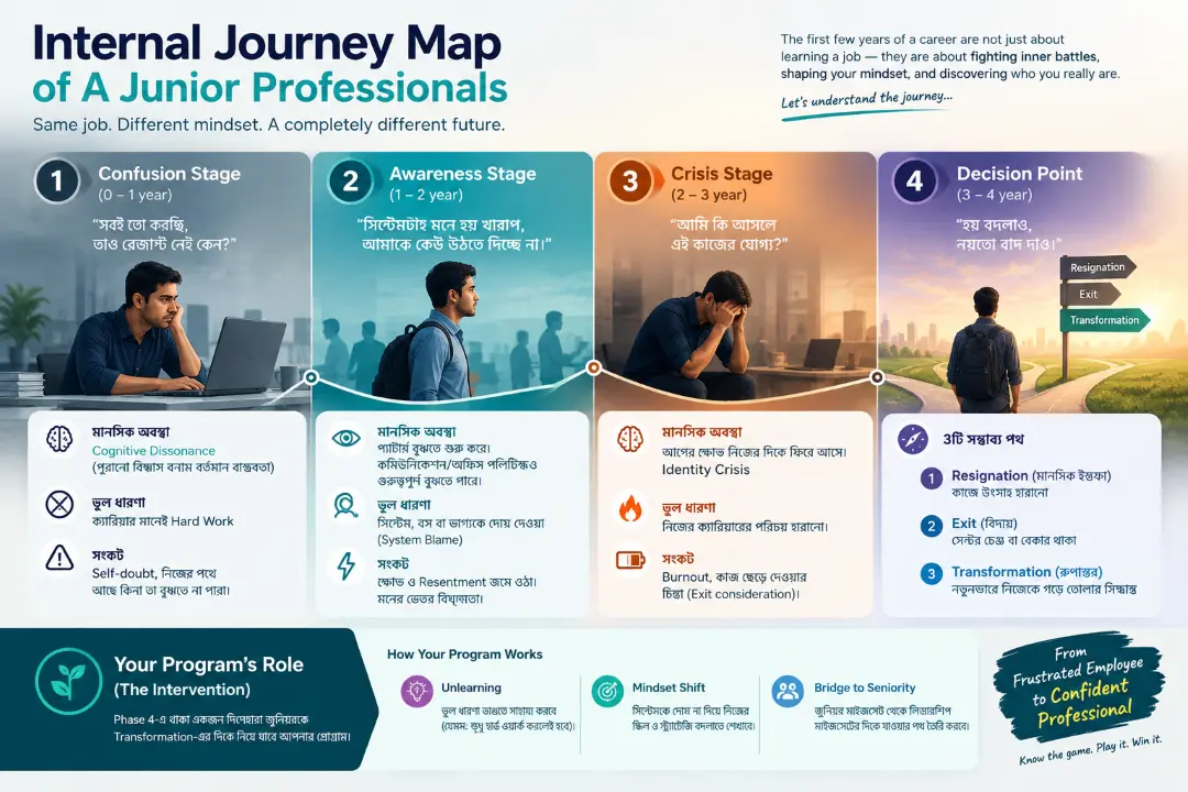 Internal Journey Map From Frustration to Transformation